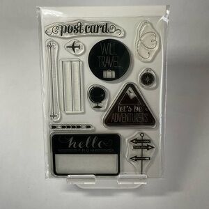 New!! Stampin Up! Wanderlust Retired Unmounted Photopolymer Stamp Set